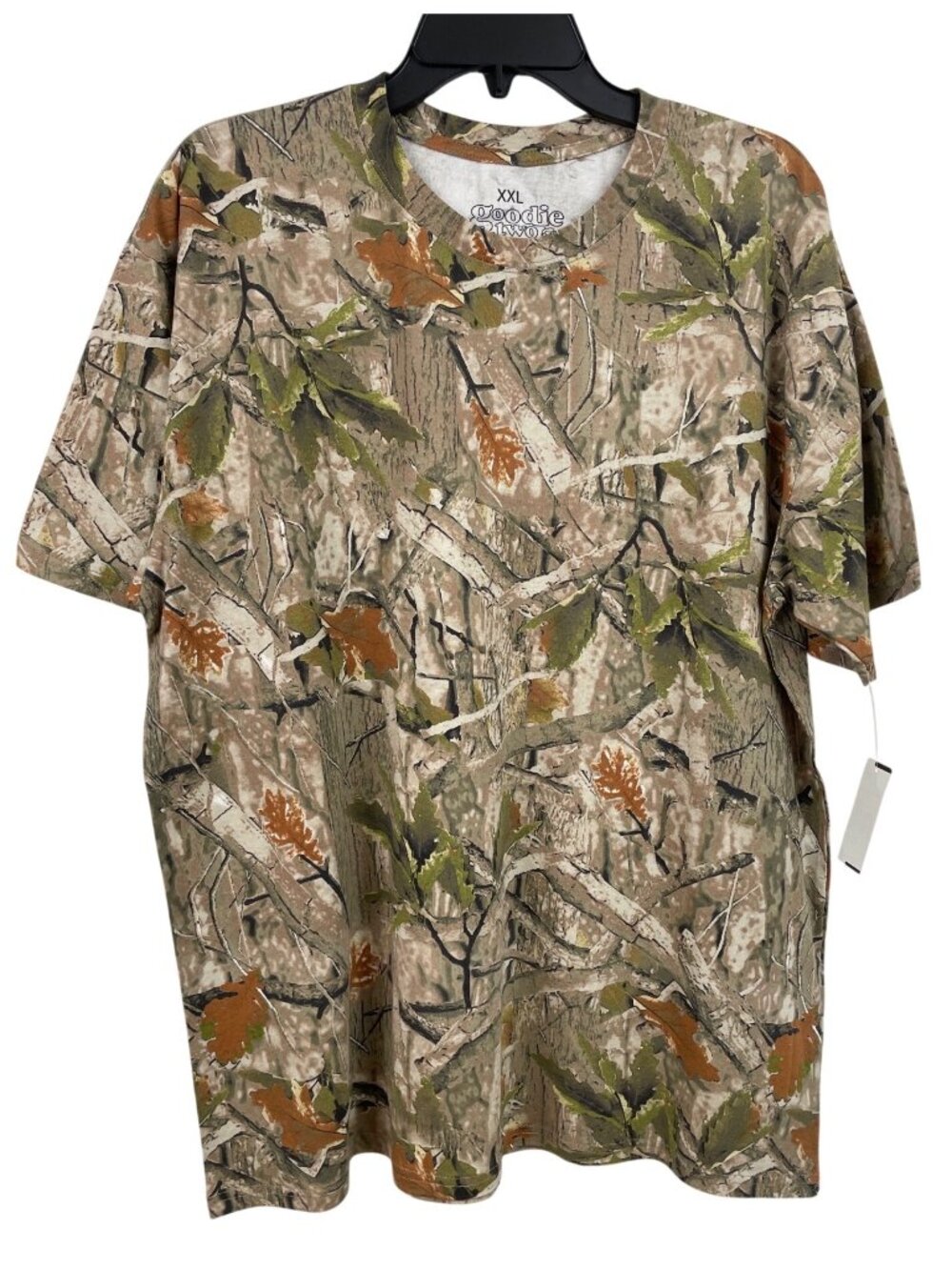 Goodie Two Sleeves Mens Camouflage T-Shirt XXL 100% Cotton Crewneck Short Sleeve